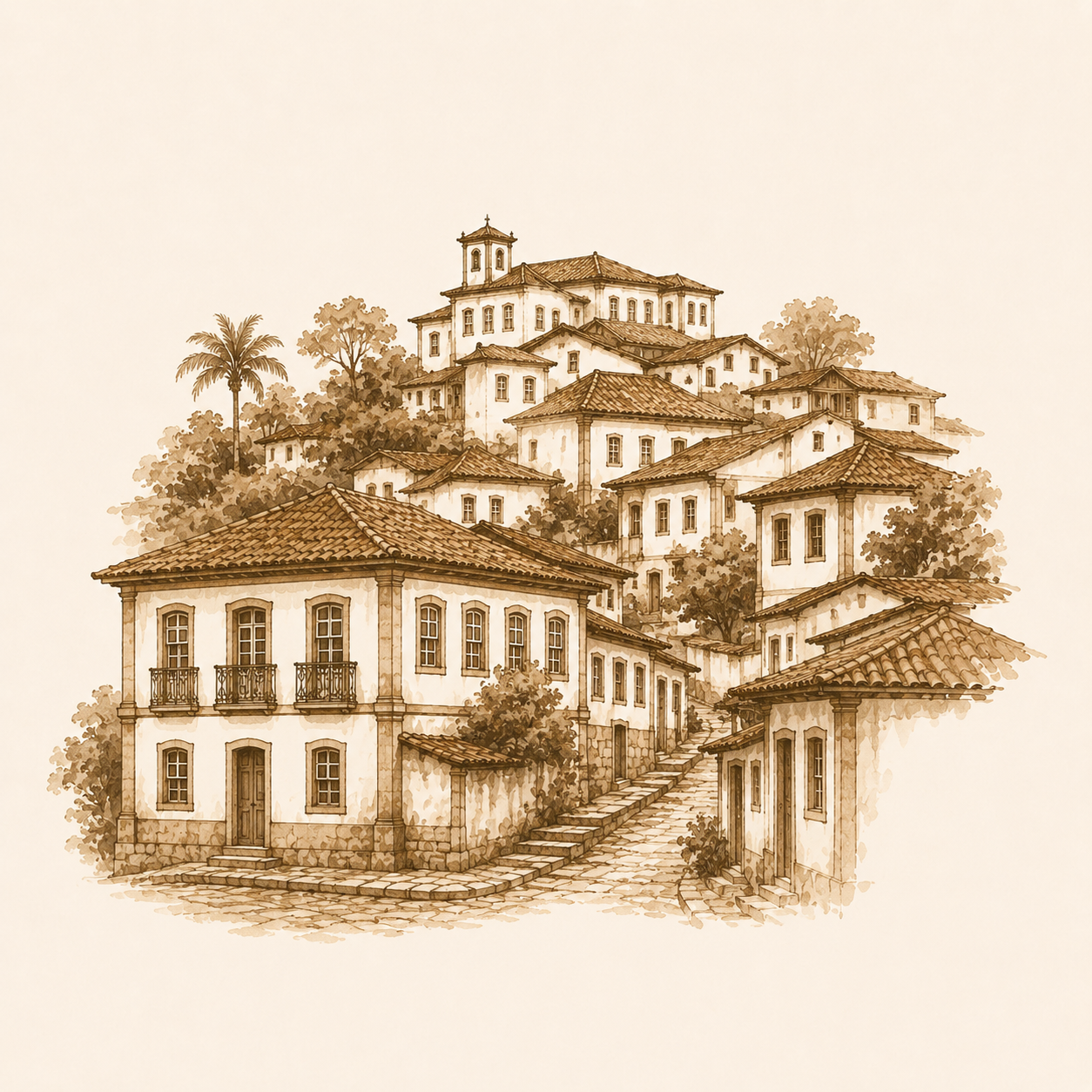 Ilustração de Centro