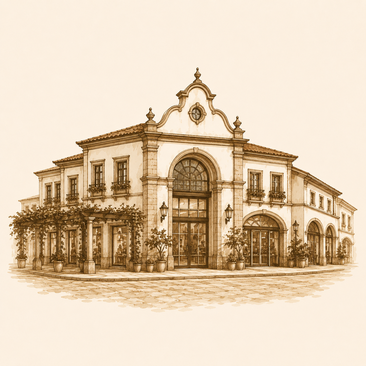 Ilustração de São Sebastião / Colina